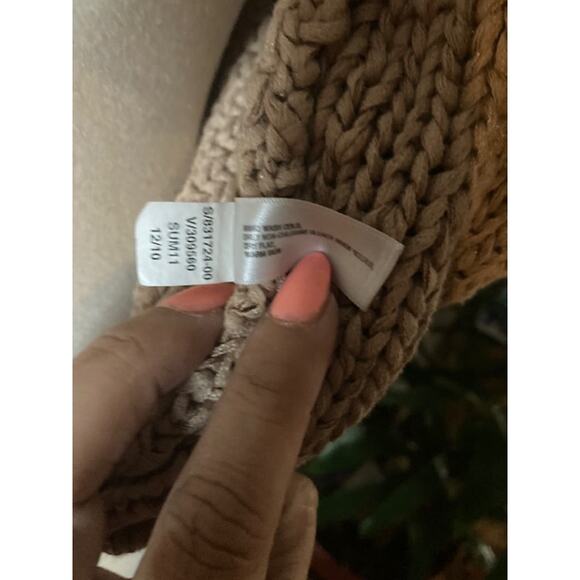 2010 Boho Era - Tan Cable Knit Open Vest - Picture 7 of 7